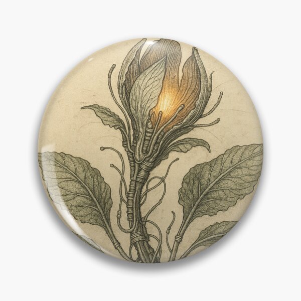 Item preview, Cyborg Flora – Biomechanical Botanical Art Sci-Fi Nature Drawing designed and sold by Domci.