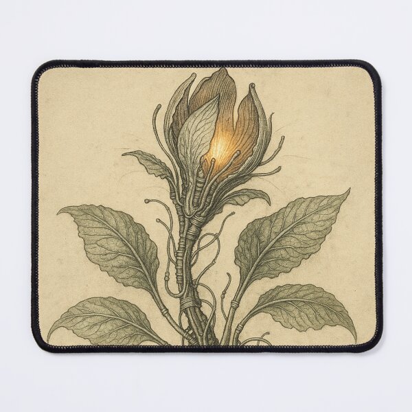 Item preview, Cyborg Flora – Biomechanical Botanical Art Sci-Fi Nature Drawing designed and sold by Domci.