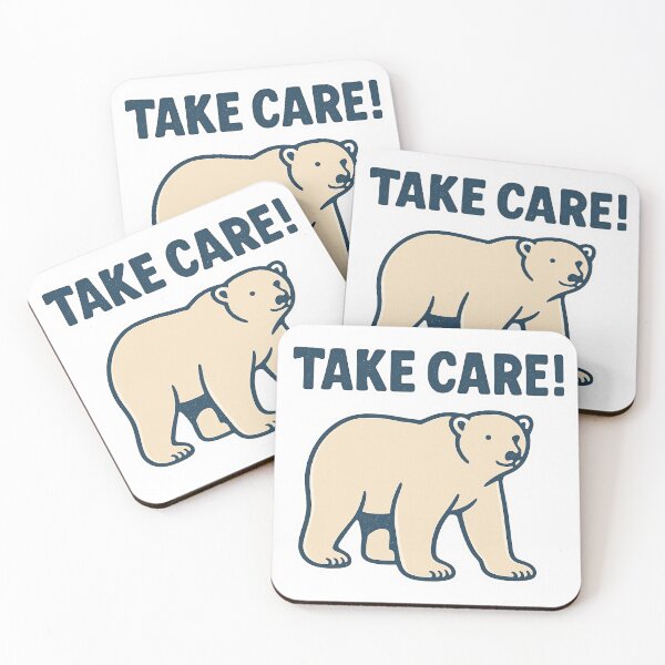 Item preview, Take Care! polarbear designed and sold by SunkenAbyss.