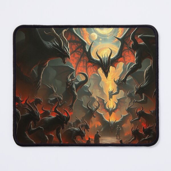 Item preview,  A Hellscape of biblical proportions cool Satanic artwork designed and sold by Vintage Designs +.