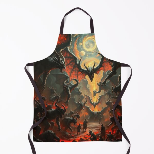 Item preview,  A Hellscape of biblical proportions cool Satanic artwork designed and sold by Vintage Designs +.