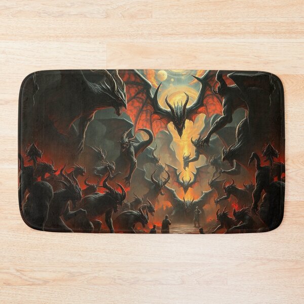 Item preview,  A Hellscape of biblical proportions cool Satanic artwork designed and sold by Vintage Designs +.