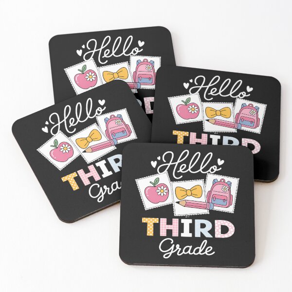 Item preview, Back To School Hello Third Grade Teacher Coquette Pencil designed and sold by brynatshop.