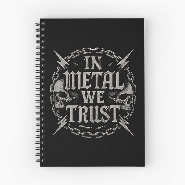 Artikelvorschau, Metalhead-Slogan „In Metal We Trust“ entworfen und verkauft von Krossgor.
