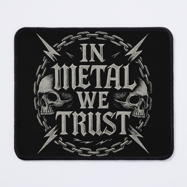 Item preview, Metalhead Slogan In Metal We Trust designed and sold by Krossgor.