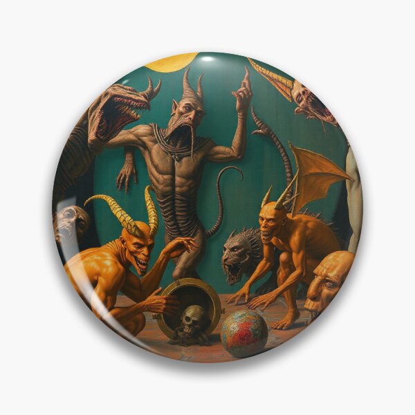 Item preview, A Hellscape of biblical proportions cool Satanic artwork designed and sold by Vintage Designs +.