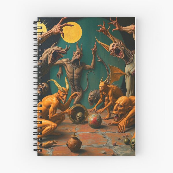 Item preview, A Hellscape of biblical proportions cool Satanic artwork designed and sold by Vintage Designs +.