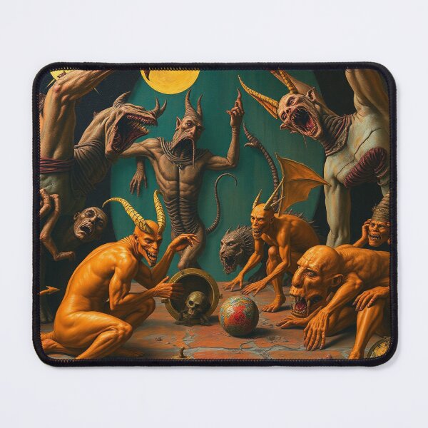 Item preview, A Hellscape of biblical proportions cool Satanic artwork designed and sold by Vintage Designs +.