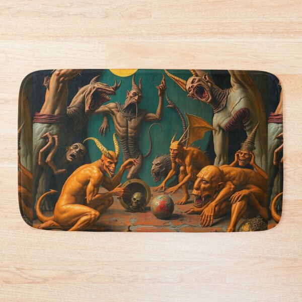Item preview, A Hellscape of biblical proportions cool Satanic artwork designed and sold by Vintage Designs +.