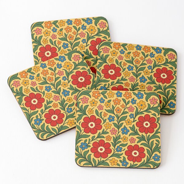 Item preview, Symmetrical floral play of colors designed and sold by Sigtrix.