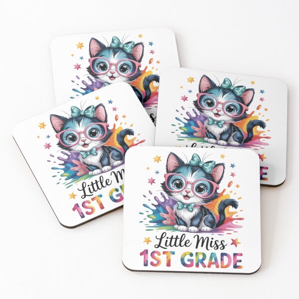 Item preview, Little Miss 1st Grade Kitten Back To School Cat designed and sold by brynatshop.