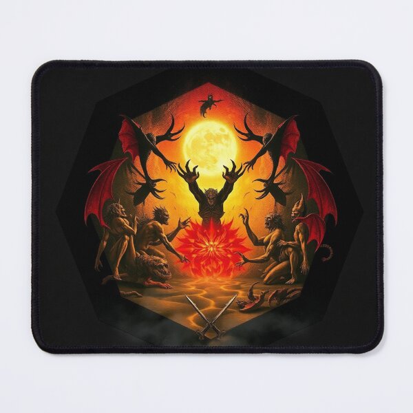 Item preview,  A Hellscape of biblical proportions cool Satanic artwork designed and sold by Vintage Designs +.