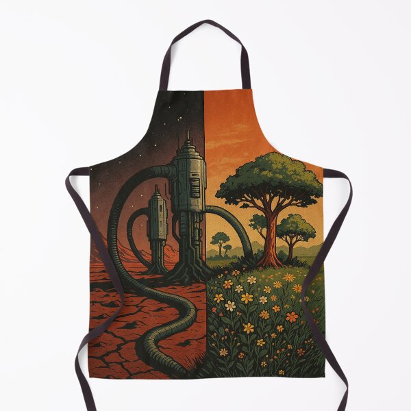 Item preview, Terraforming in Bloom – Sci-Fi Nature Landscape Retro Futuristic Art designed and sold by Domci.