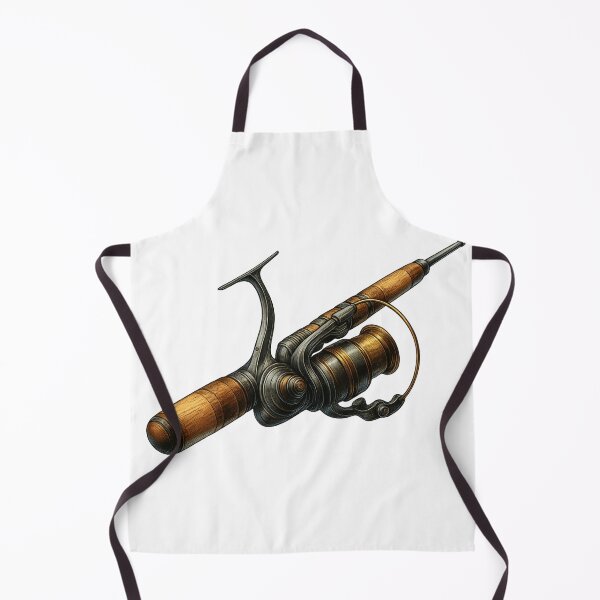 Item preview, Vintage Fishing Rod and Reel Illustration with Wood Detail designed and sold by haitrieuic96.