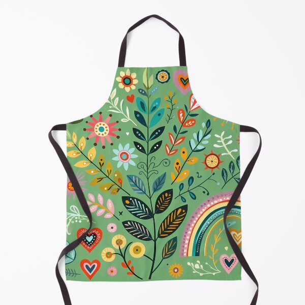 Item preview, Tropical Foliage Botanic Pattern - Scandinavian Folk Art by heidiannemorris © designed and sold by FOLK ART FUSION by heidiannemorris.