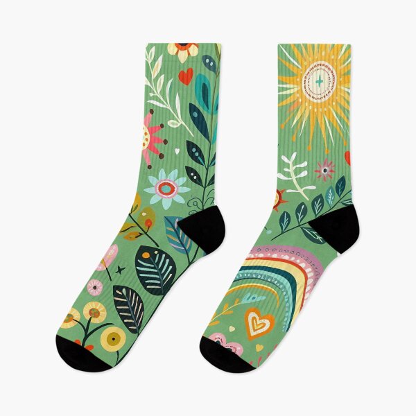 Item preview, Tropical Foliage Botanic Pattern - Scandinavian Folk Art by heidiannemorris © designed and sold by FOLK ART FUSION by heidiannemorris.