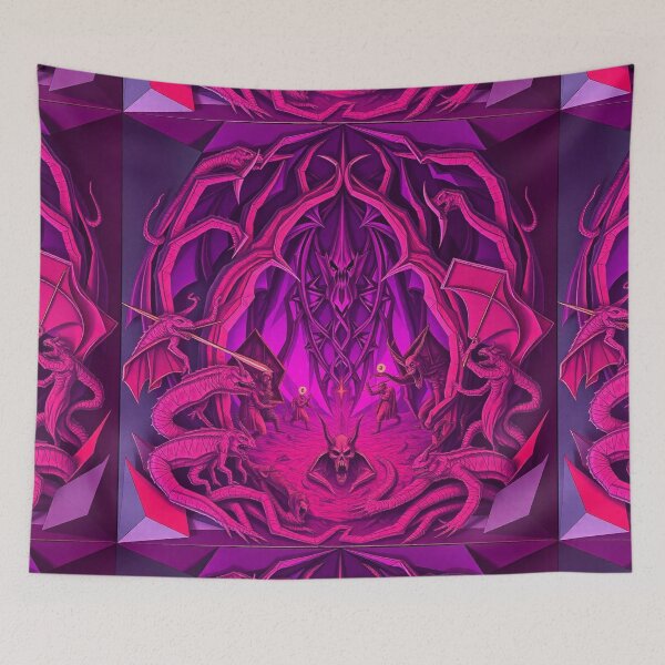 Item preview,  A Hellscape of biblical proportions cool Satanic artwork designed and sold by Vintage Designs +.