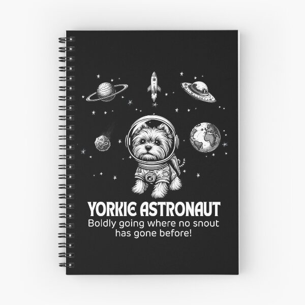 Item preview, Astronaut Yorkie Funny Space designed and sold by doodIllustrate.
