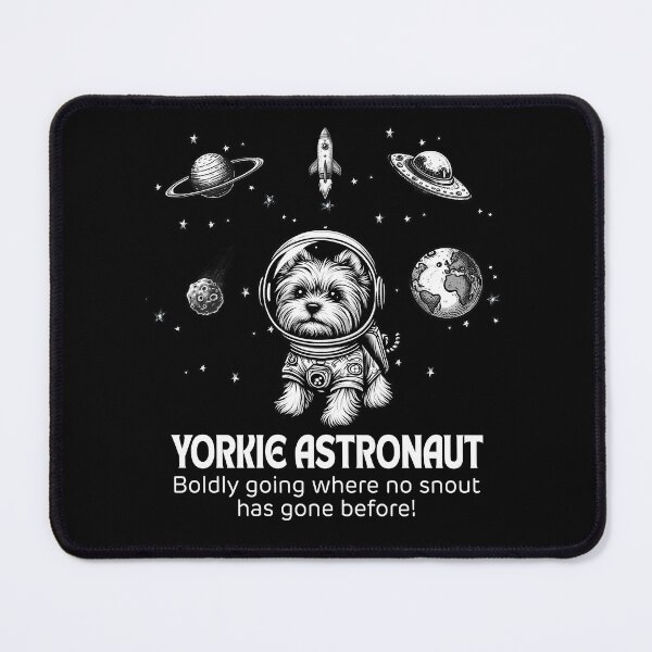 Item preview, Astronaut Yorkie Funny Space designed and sold by doodIllustrate.