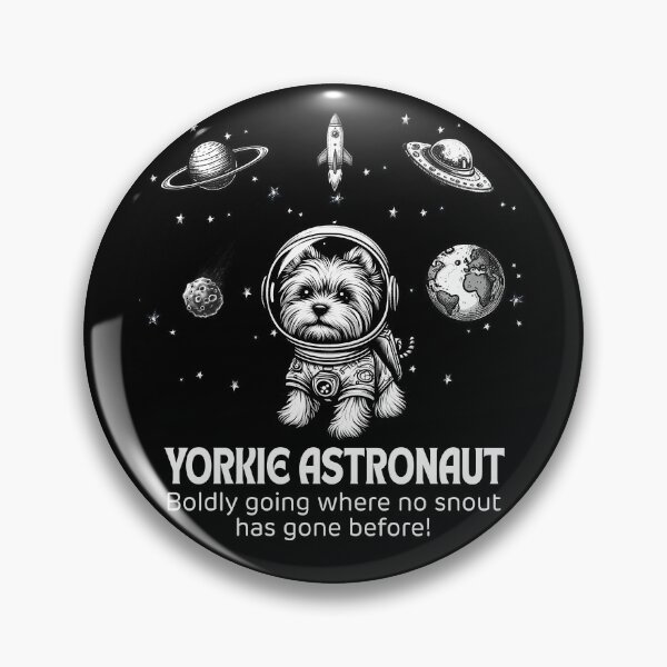 Item preview, Astronaut Yorkie Funny Space designed and sold by doodIllustrate.