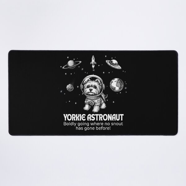 Item preview, Astronaut Yorkie Funny Space designed and sold by doodIllustrate.
