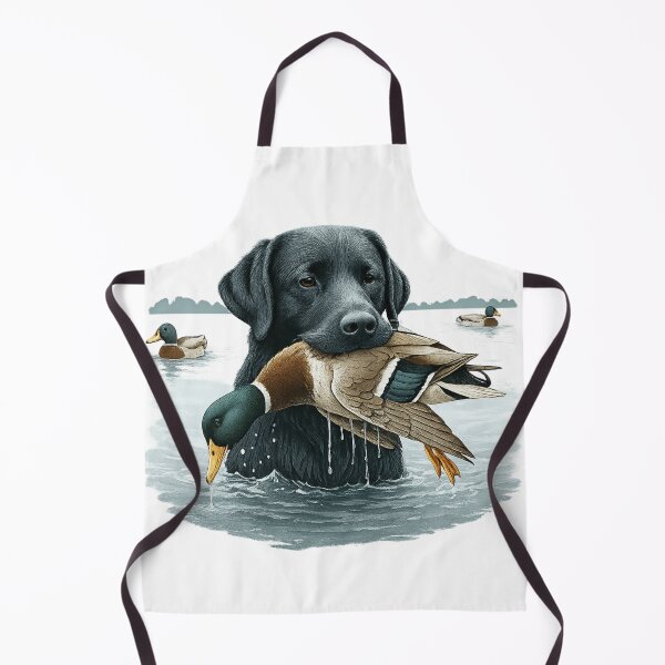 Item preview, Labrador Retriever with Mallard in Serene Hunting Scene designed and sold by haitrieuic96.