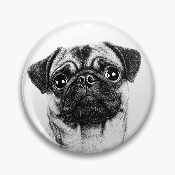 Item preview, beautiful pug designed and sold by ArtfulPlay.