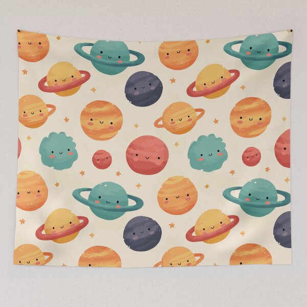 Item preview, Whimsical Planets Pattern designed and sold by bapupa.