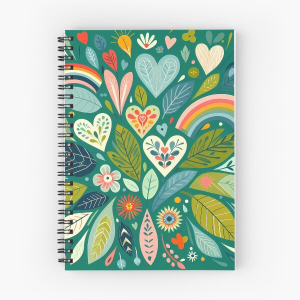 Item preview, Natural Jungle Botanic Pattern - Scandinavian Folk Art by heidiannemorris © designed and sold by FOLK ART FUSION by heidiannemorris.