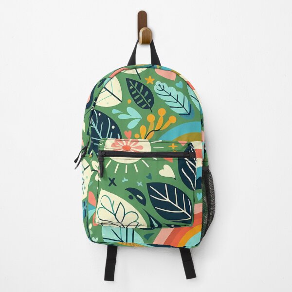 Item preview, Forest Jungle Leaf Pattern - Scandinavian Folk Art by heidiannemorris © designed and sold by FOLK ART FUSION by heidiannemorris.
