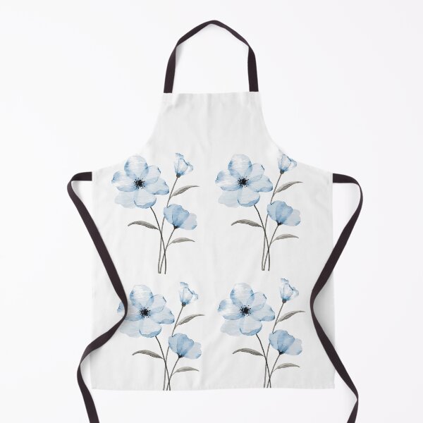 Item preview, Big flowers of blue color pattern designed and sold by DżodżoJoy.