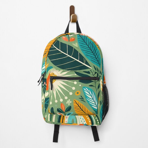 Item preview, Peaceful Jungle Botanic Pattern - Scandinavian Folk Art by heidiannemorris © designed and sold by FOLK ART FUSION by heidiannemorris.