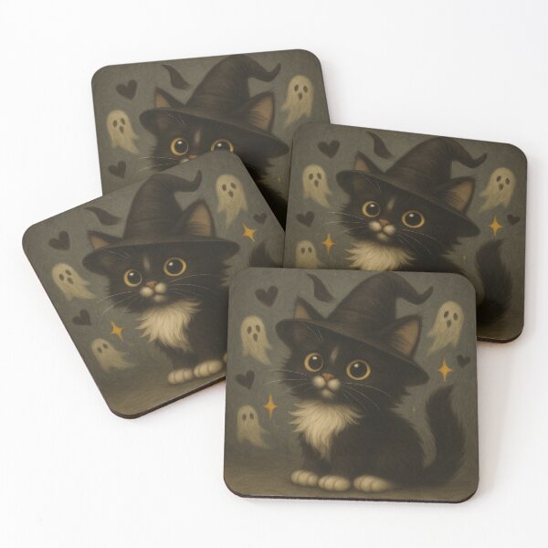 Item preview, Spooky kitten  designed and sold by CharlysArtPrint.