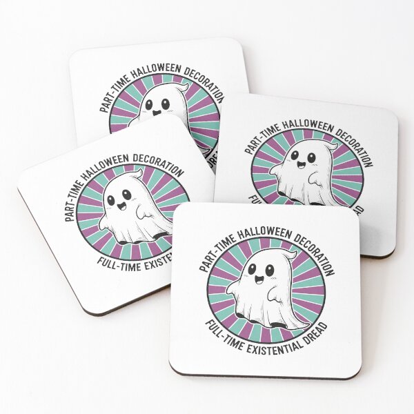 Item preview, Part Time Halloween Decoration Full Time Existential Dread Cute Ghost designed and sold by Owcomm.