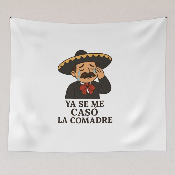 Item preview, Mariachi Crying Sticker - My comadre is already married designed and sold by cxcolatte .