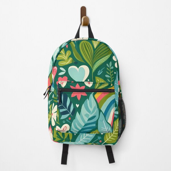 Item preview, Peaceful Jungle Plant Pattern - Scandinavian Folk Art by heidiannemorris © designed and sold by FOLK ART FUSION by heidiannemorris.