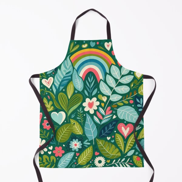 Item preview, Peaceful Jungle Plant Pattern - Scandinavian Folk Art by heidiannemorris © designed and sold by FOLK ART FUSION by heidiannemorris.
