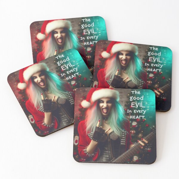 Item preview, Rock Lady Rebel Christmas Guitar designed and sold by Voodoo Store Paranormal Collections.