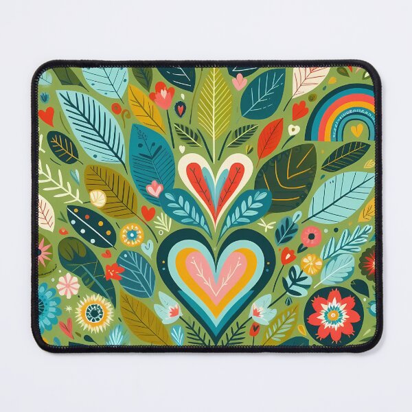 Item preview, Tropical Jungle Plant Life - Scandinavian Folk Art by heidiannemorris © designed and sold by FOLK ART FUSION by heidiannemorris.