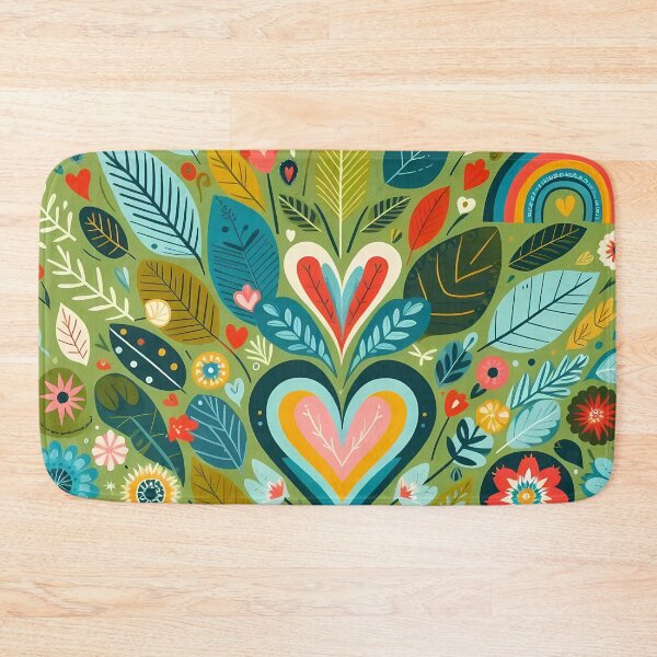 Item preview, Tropical Jungle Plant Life - Scandinavian Folk Art by heidiannemorris © designed and sold by FOLK ART FUSION by heidiannemorris.