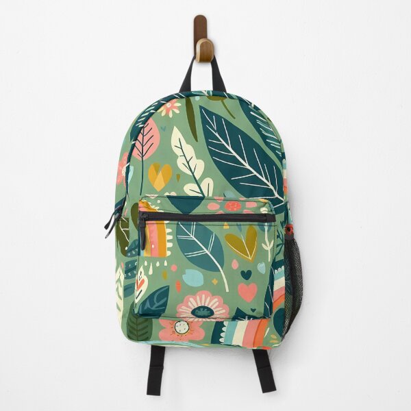 Item preview, Peaceful Tropical Jungle Leaves - Scandinavian Folk Art by heidiannemorris © designed and sold by FOLK ART FUSION by heidiannemorris.