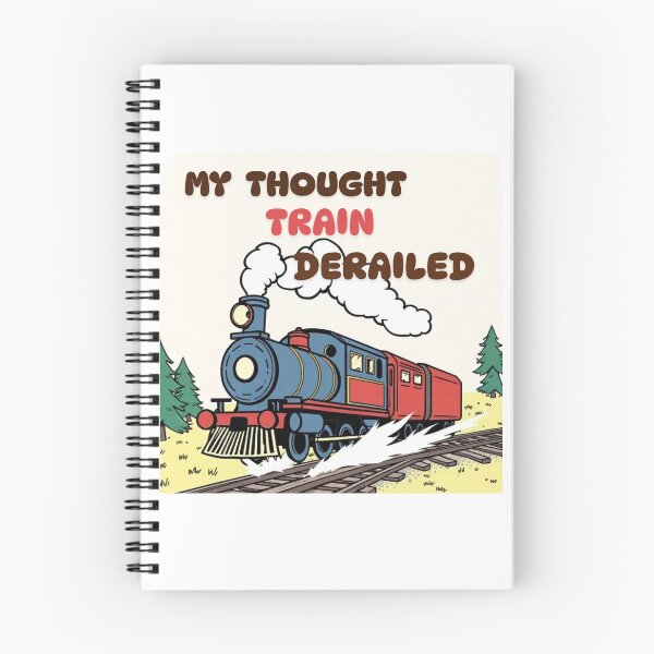 Item preview, Thought Train Derailed – Funny ADHD & Brain Fog Design designed and sold by Quirk & Calm Studio.