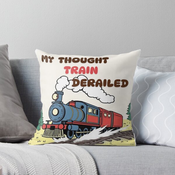 Item preview, Thought Train Derailed – Funny ADHD & Brain Fog Design designed and sold by Quirk & Calm Studio.