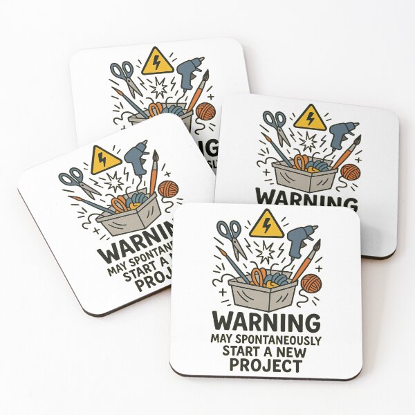 Item preview, Warning: May Spontaneously Start a New Project – Funny Crafter Life Design designed and sold by Aube11.