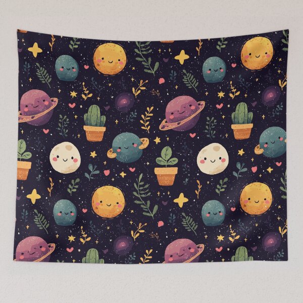 Item preview, Whimsical Space Pattern designed and sold by bapupa.
