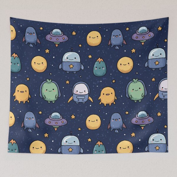 Item preview, Cute Space Pattern designed and sold by bapupa.