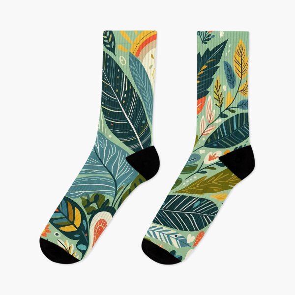 Item preview, Tropical Harmony Botanic Pattern - Scandinavian Folk Art by heidiannemorris © designed and sold by FOLK ART FUSION by heidiannemorris.