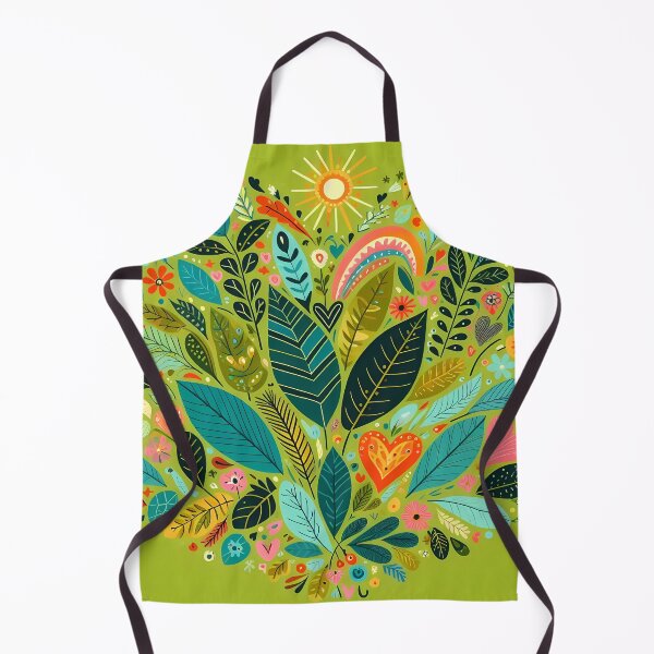 Item preview, Nature's Jungle Pattern - Scandinavian Folk Art by heidiannemorris © designed and sold by FOLK ART FUSION by heidiannemorris.