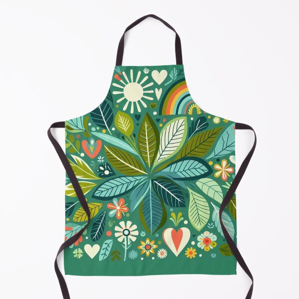 Item preview, Botanical Jungle Foliage - Scandinavian Folk Art by heidiannemorris © designed and sold by FOLK ART FUSION by heidiannemorris.