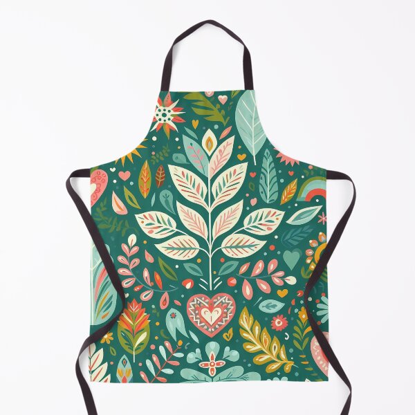 Item preview, Vibrant Tropical Botanic Pattern - Scandinavian Folk Art by heidiannemorris © designed and sold by FOLK ART FUSION by heidiannemorris.